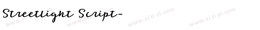 Streetlight Script字体转换